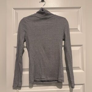 Free Assembly Black White Striped Turtleneck Madewell Shirt Top Sweater Cotton